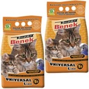 Super Benek Universal Bentonit Gravel pre prírodnú mačku 2 x 5l