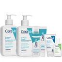 CeraVe 2x čistiaci gél 236ml + gél proti nedokonalostiam + sérum