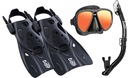 TUSA POWERVIEW ZRKADLOVÝ SET MASKA Snorkel FINS M