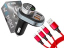 Kábel FM Car Transmitter QC Charger 3v1