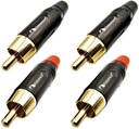 RCA CINCH PLUG NAKAMICHI COPPER PIN OFC 4 ks