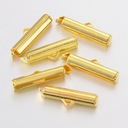 Zásuvné koncovky/zlatá, mosadz 10ks 19,5mm