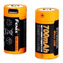 FENIX USB SADA BATÉRIE OGNIWO 16340 RCR123 700 mAh 3,6 V