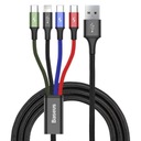 Baseus USB kábel 4v1 USB-C/Lightning/2x Micro 1,2m