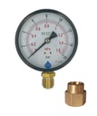 MANOMETER 100mm s redukciou na 1/2 16 BAR DNO