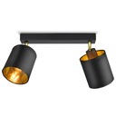 Lampa Plafond Luster Pohyblivé tienidlá Black Gold