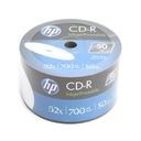 HP CD-R 700 MB 52X FF BIELA ​​ATRAMENTOVÁ TLAČ SP*50 14223 / 69301