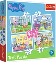 4V1 PUZZLE PEPPA PIG SPOMIENKY NA DOVOLENKU NÁVODY