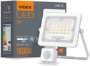 HALOGÉNOVÁ LAMPA LED FLOODLIGHT 20W s POHYBOVÝM SENZOROM vonkajší BIELY VIDEX