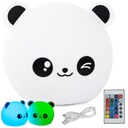 NOČNÁ LAMPA PRE DETI PANDA RGB USB LED DIAĽKOVÉ OVLÁDANIE