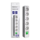 Qoltec Power strip | 5 zásuviek | 1,8 m