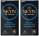 Unimil SKYN EXTRA MOISTURIZED kondómy 20 ks klasické, nelatexové