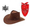 COWBOY SHERIFF SET prevlek BANDANA KLOBÚK