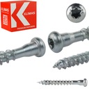 Skrutky pre tesárske spojky 5x40 mm 250 ks TORX Klimas WKCL