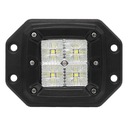 ŠTVORCOVÁ PRACOVNÁ LAMPA 4X5W LED 20W 10-32V