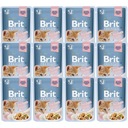 Brit Cat Pouch Gravy Kitten Fillets Kuracie 12x85g