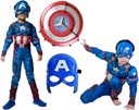 OUTFIT CAPTAIN AMERICA MASKA SHIELD MUSCLES 110/116