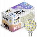 10x G4 LED žiarovka 12V DC 5W 450lm doska TEP