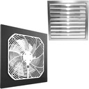 SET AXIÁLNYCH VENTILÁTOROV WOKS FI 200 + VENTILAČNÁ MRIEŽKA FI 200