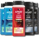 Apart pánsky sprchový gél 3v1 500ml MIX Set Telo, Tvár, Vlasy 5 ks