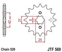 JT JTF569.13 PREDNÉ OZUBENÉ KOLO