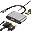 Adaptér USB C 3.1 na HDMI/VGA Thunderbolt 3 4K