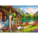 PUZZLE 500 MOUNTAIN VIEW LANDSCAPE HOUSE 10+ KLUBOV