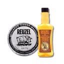 Reuzel Concrete Hold Matte pasta na vlasy 113g + Grooming Tonic 350ml