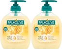 PALMOLIVE Tekuté mydlo Milk and Honey 300ml x2