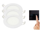 Set Halogénová stropná LED 3W 3x + vypínač