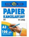 A3 linajkový kancelársky papier 100 listov