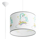 Závesná lampa UNICORN 40 farebných pre dievčatá