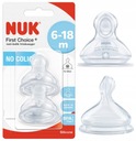 NUK First Choice+ silikónový cumlík 2 ks 6-18 m. M