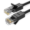 UGREEN Ethernet RJ45 plochý sieťový kábel, Cat.6, UTP, 0,5 m (čierny)