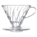 Hario Dripper plastový Drip infuser Priehľadný transparent V60-02