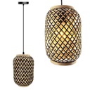 BOHO NATURAL ČIERNA BAMBUSOVÁ ZÁSADNÁ LAMPA, PLOED E27