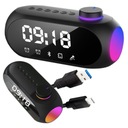 REPRODUKTOR BUDÍK BEZDRÔTOVÉ RÁDIO BLUETOOTH FM MP3 HODINY RGB OSVETLENIE