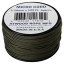 Atwood Rope Micro Cord 1,18 mm/38 m Olive Drab