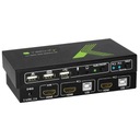 TECHLY HDMI/USB 2X1 KVM PREPÍNAČ S 4KX2K AUDIO