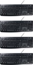 Káblová klávesnica Logitech K120 čierna x4