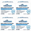 Visiosan Glasses Cleaning Wipes Germany 4x 54 ks Brillenputztuch