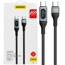 DUDAO KÁBEL DLHÝ USB C - USB C RÝCHLO NABÍJANIE PD 100W 1M ČIERNA