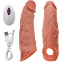 SUPER REALISTICKÝ KRYT NA PENIS S VIBRÁCIAMI 21 cm PREDĹŽUJE + 4 cm - DIAĽKOVÉ