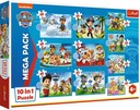 Sada puzzle Paw Patrol Mega Pack 10 v 1 farebné a ekologické