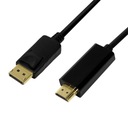 DISPLAYPORT KÁBEL DISPLAY PORT 1.2-HDMI 3m 4K 30Hz