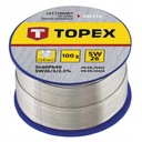 TOPEX Cínová spájka 60% Sn, drôt 1,0 mm 100 g 44E514