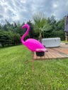 Dekoračná figúrka VEĽKÝ RUŽOVÝ záhradný FLAMINGO