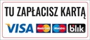 NÁLEPKA ZAPLATITE TU POMOCOU VISA MASTERCARD BLIK