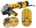 DEWALT UHLOVÁ BRÚSKA DWE4257 + DISKY 10 KS.