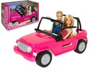 Sada do auta BARBIE BEACH JEEP BARBIE AND KEN DOLL 2 doplnky pre bábiky CJD12